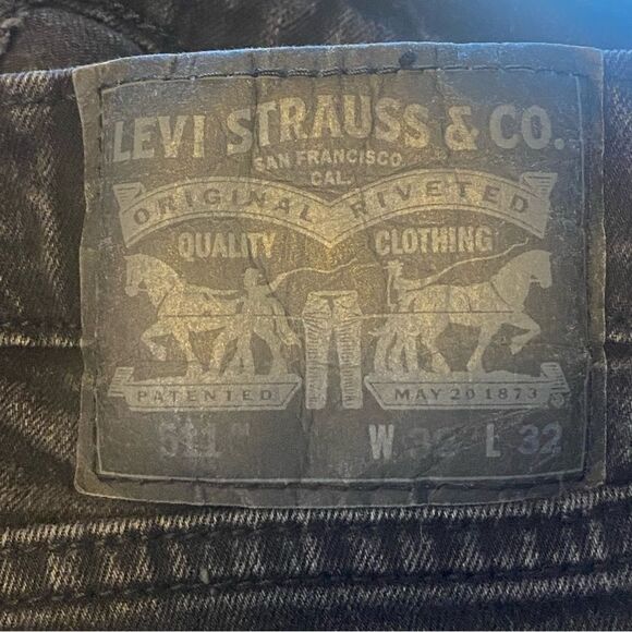 Levi's Black 511 Denim Jeans Size 32 - Picture 3 of 11